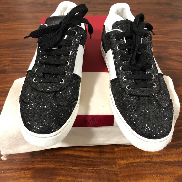 valentino glitter trainers